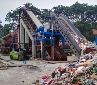 工业垃圾破碎工厂废品不良品销毁